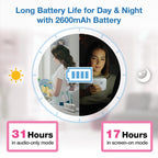 VTech VM924 Pan & Tilt Video Baby Monitor, 5" LCD Screen, Up to 17 Hrs Video Battery Life, Plug & Play, 1.33x Zoom, Night Vision, Up to 1000ft Range, Soothing Sounds, 2 - Way Talk, Secured Transmission - LittleTreasures