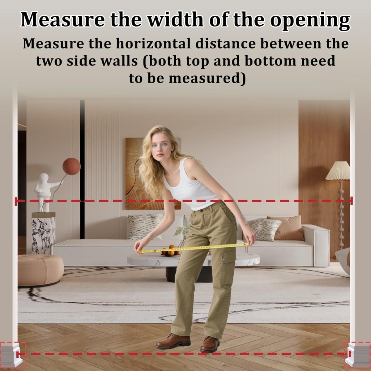 WAOWAO Clear Baby Gate for Stairs Modern Design Acrylic Auto Close Pet Gate,57.87 - 66.14" Wide Safety White Baby Gate for Doorways,Clear Dog Gates Indoor, Hallways,Kitchen - LittleTreasures