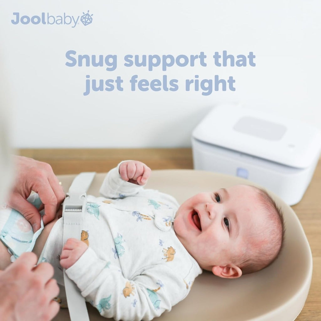 Waterproof Baby Changing Pad - Easy to Clean, Lightweight & Portable - Large Foam Cushion for Comfort - Jool Baby (Blue) - LittleTreasures