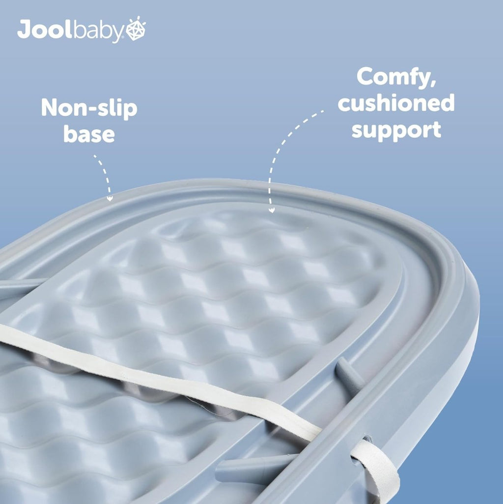 Waterproof Baby Changing Pad - Easy to Clean, Lightweight & Portable - Large Foam Cushion for Comfort - Jool Baby (Blue) - LittleTreasures