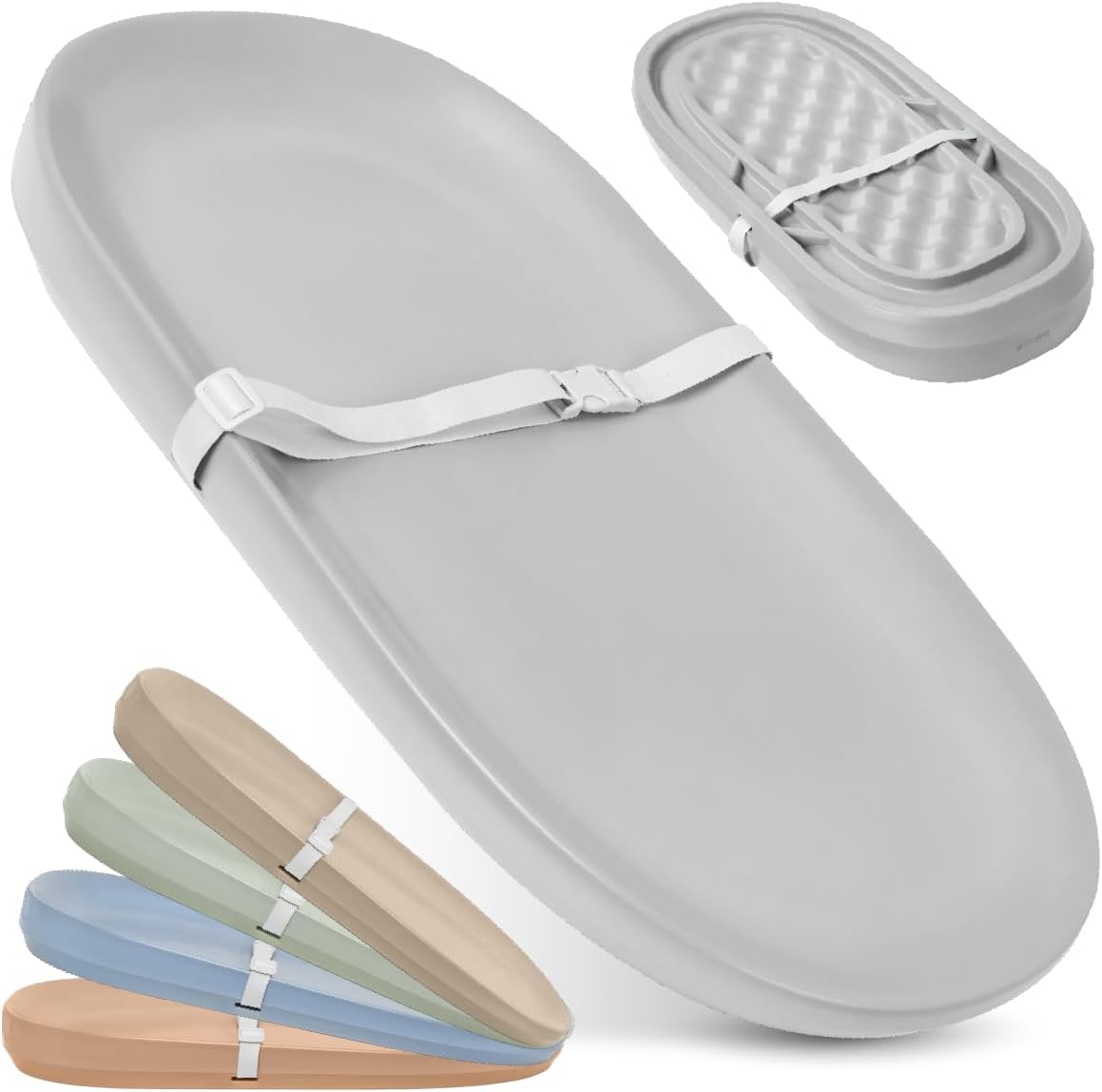 Waterproof Baby Changing Pad - Easy to Clean, Lightweight & Portable - Large Foam Cushion for Comfort - Jool Baby (Blue) - LittleTreasures