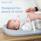 Waterproof Baby Changing Pad - Easy to Clean, Lightweight & Portable - Large Foam Cushion for Comfort - Jool Baby (Blue) - LittleTreasures