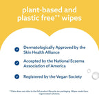 WaterWipes Sensitive+ Bathing Wipes, 3 - In - 1 Cleans, Cares, Protects, 99.9% Water, Unscented & Hypoallergenic, 16 Count (1 Pack) - LittleTreasures