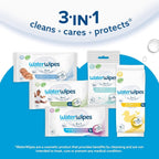 WaterWipes Sensitive+ Bathing Wipes, 3 - In - 1 Cleans, Cares, Protects, 99.9% Water, Unscented & Hypoallergenic, 16 Count (1 Pack) - LittleTreasures