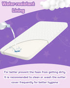 Wellzee Breathable Oval Bassinet Mattress – Hypoallergenic & Waterproof - LittleTreasures