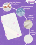 Wellzee Breathable Oval Bassinet Mattress – Hypoallergenic & Waterproof - LittleTreasures