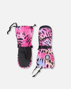 Winter Mittens Teknik Multicolor Leopard And Zebra - LittleTreasures