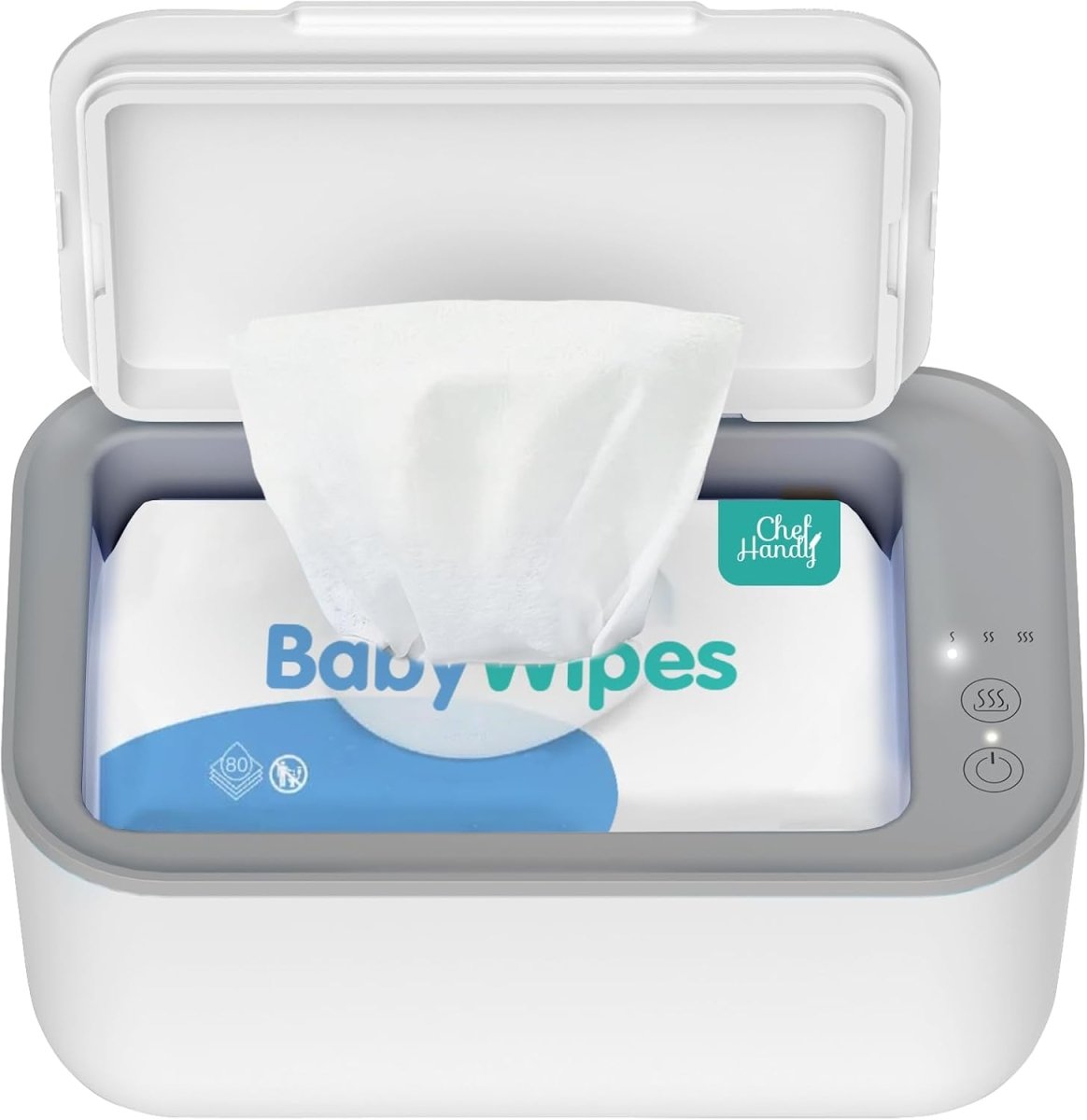 Wipe Warmer, Baby Wipe Warmer with 3 Modes Temperature Control, Diaper Wipes Dispenser with Large Capacity, Evenly Overall Heating, Constant Temperature Wipe Holder - LittleTreasures