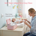 Wipe Warmer, Baby Wipe Warmer with 3 Modes Temperature Control, Diaper Wipes Dispenser with Large Capacity, Evenly Overall Heating, Constant Temperature Wipe Holder - LittleTreasures