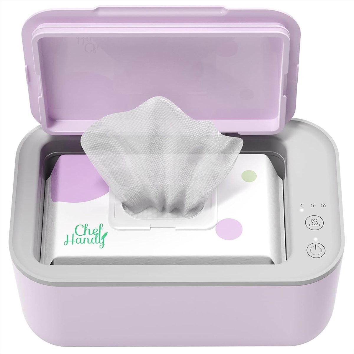 Wipe Warmer, Baby Wipe Warmer with 3 Modes Temperature Control, Diaper Wipes Dispenser with Large Capacity, Evenly Overall Heating, Constant Temperature Wipe Holder - LittleTreasures