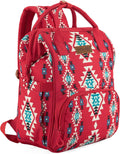 Wrangler Aztec Backpack Organized Daypack Travel Baby Bag with Stroller Strap and Side Bottle Pockets - LittleTreasures