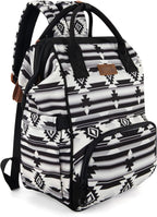 Wrangler Aztec Backpack Organized Daypack Travel Baby Bag with Stroller Strap and Side Bottle Pockets - LittleTreasures