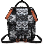 Wrangler Aztec Backpack Organized Daypack Travel Baby Bag with Stroller Strap and Side Bottle Pockets - LittleTreasures