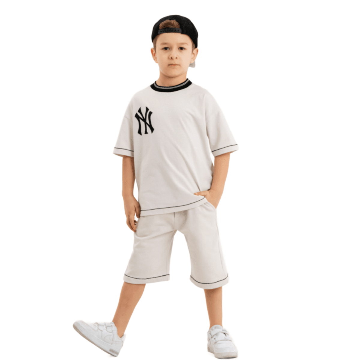 Yankee Bad Boy Casual Short Set - LittleTreasures