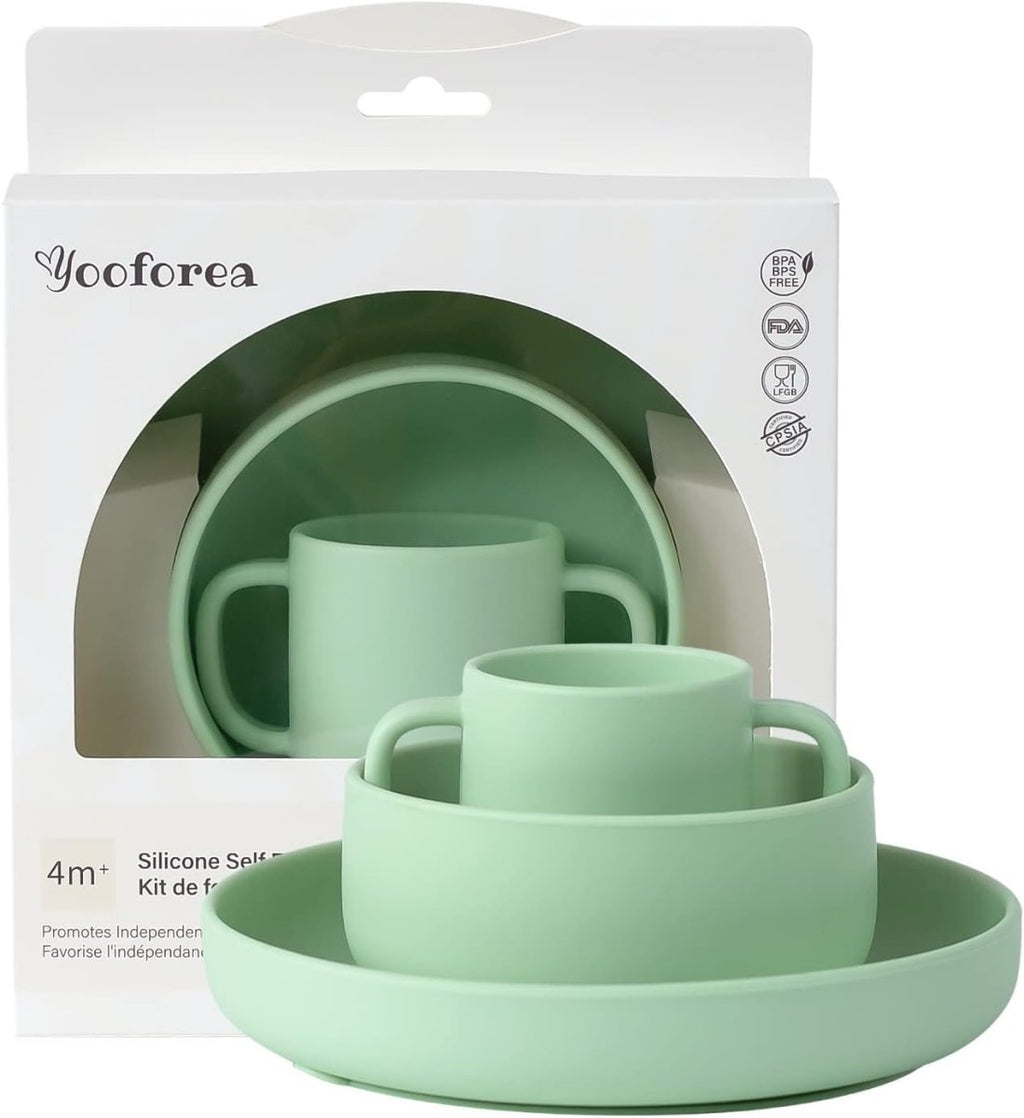 Yooforea Honey Silicone Baby Feeding Set - Safe & Durable Tableware - LittleTreasures