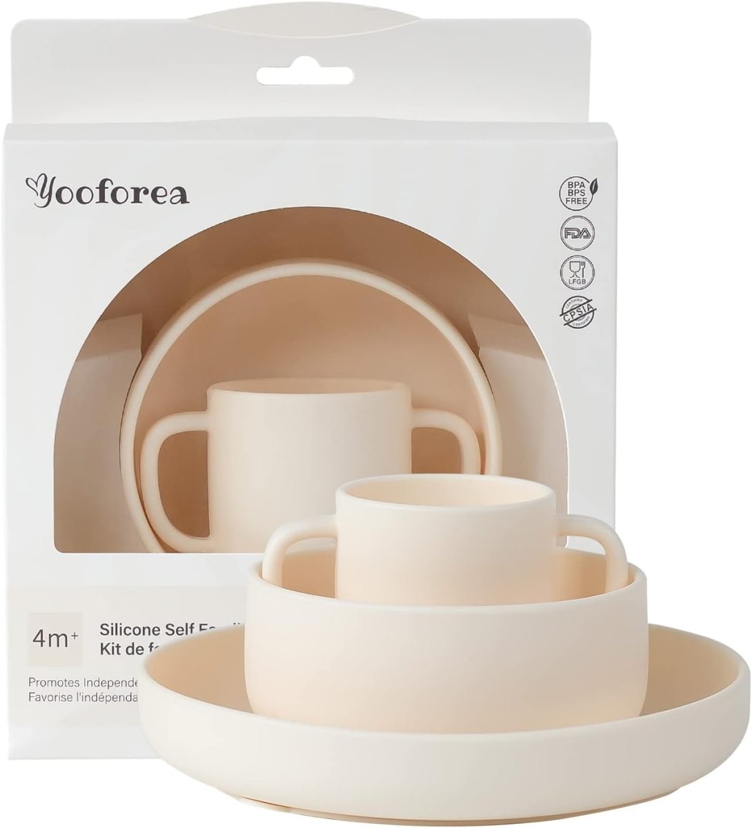 Yooforea Honey Silicone Baby Feeding Set - Safe & Durable Tableware - LittleTreasures