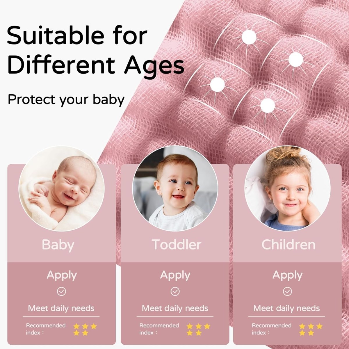 Yoofoss Hooded Baby Towels for Newborn 2 Pack 100% Muslin Cotton Baby Bath Towel with Hood for Babies, Infant, Toddler and Kids, Large 32x32Inch, Soft and Absorbent Newborn Essential - LittleTreasures