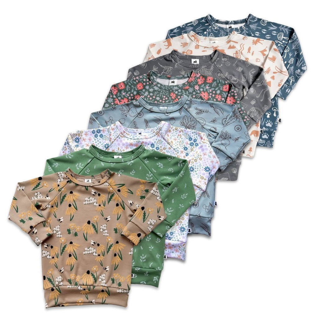 Youth Bamboo Raglan Pullover | Prints — Last Call - LittleTreasures